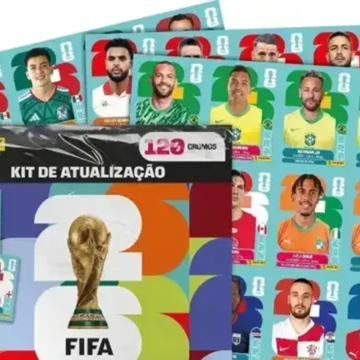 Panini lança kit de atualização do álbum da Copa com 120 novas figurinhas por R$ 119,90