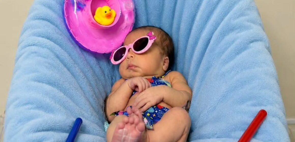 Bebês da UTI Neonatal ganham ensaio temático de verão em Barcarena