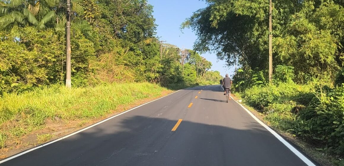 Viva Bairro conclui recapeamento de mais de 10 km da BL 13 em Mosqueiro após mais de 20 anos sem pavimentação completa