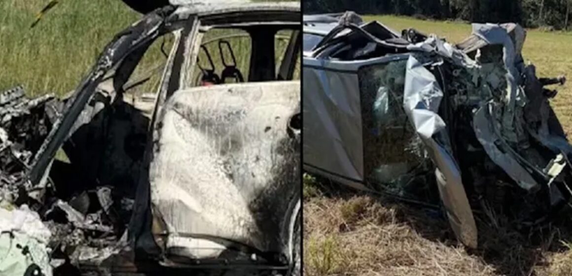 acidente-3009475250-3 Motorista morre após carro elétrico pegar fogo