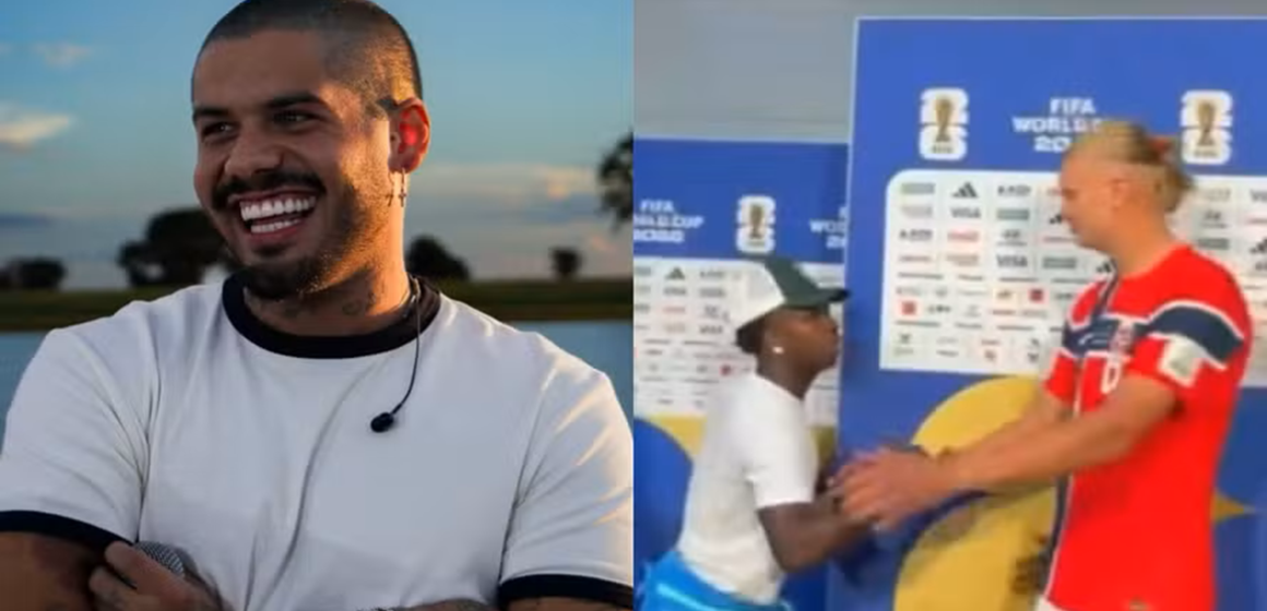 design-sem-nome Zé Felipe se revolta ao ver Vini Jr. cumprimentar Haaland após eliminação do Brasil e xinga nas redes