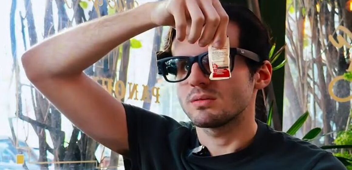 Influenciador apresenta óculos com inteligência artificial
