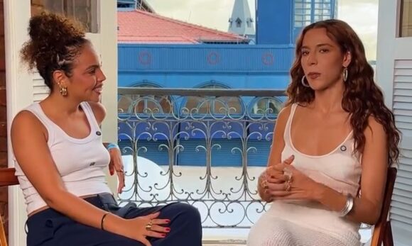 Giovanna Pitel acompanha gravação de projeto cultural em Belém