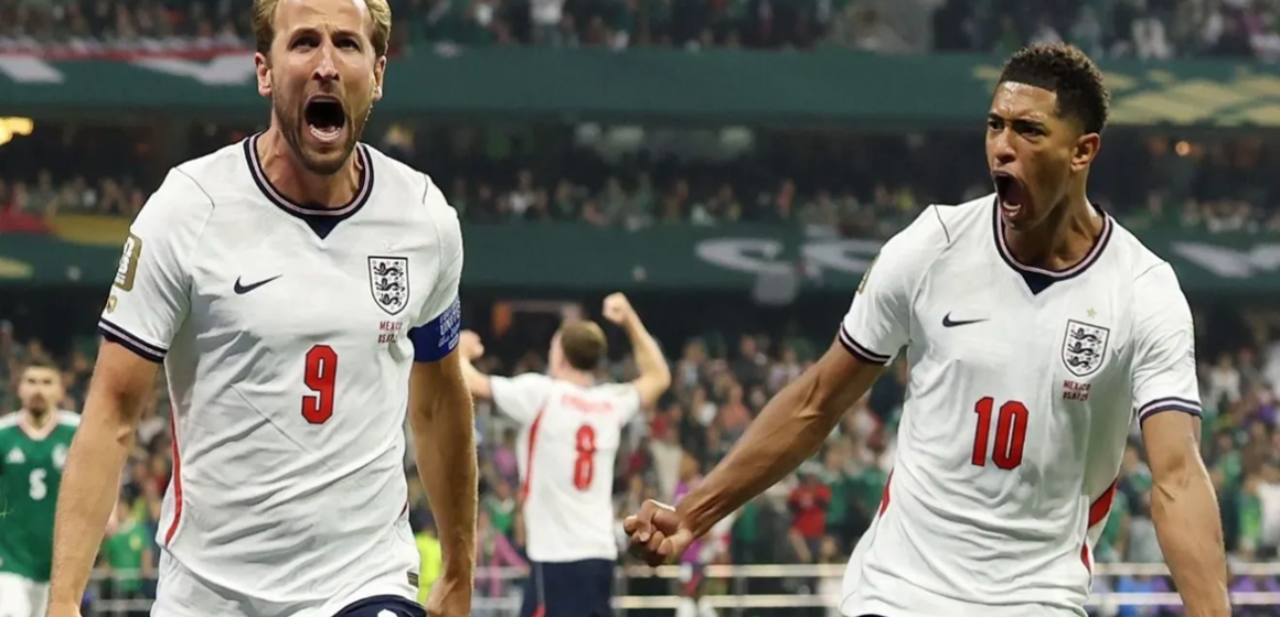 Inglaterra vence México por 3 a 2 no Azteca e enfrenta Noruega nas quartas de final
