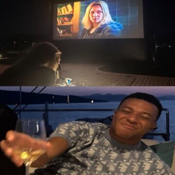 Mbappé chama atenção ao aparecer assistindo filme sobre Elize Matsunaga ao lado de suposta namorada