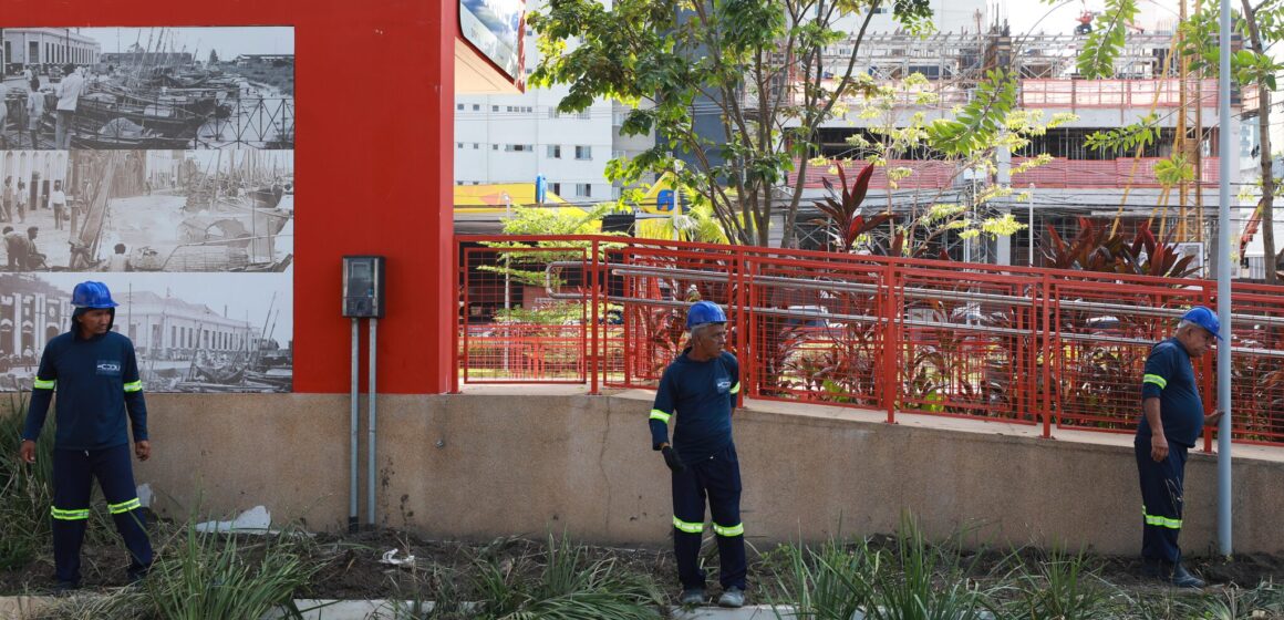 Em Belém, Prefeitura intensifica limpeza e segurança no Parque Linear da Doca com força-tarefa e manutenção permanente