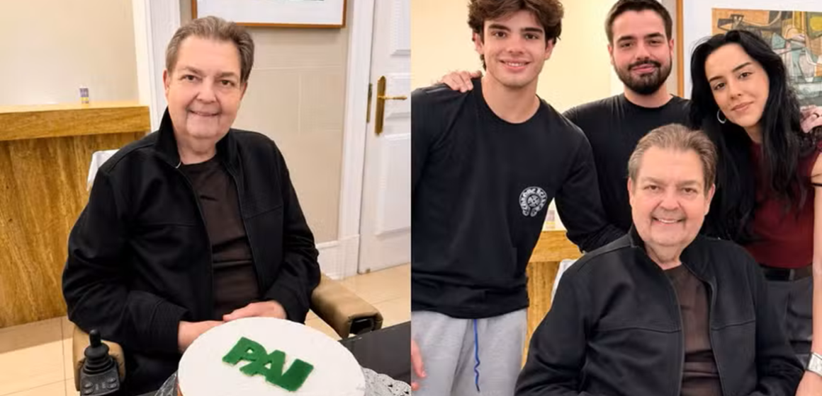 João Silva homenageia Faustão no Dia dos Pais ao lado dos irmãos: “Grato por ter você aqui comigo”