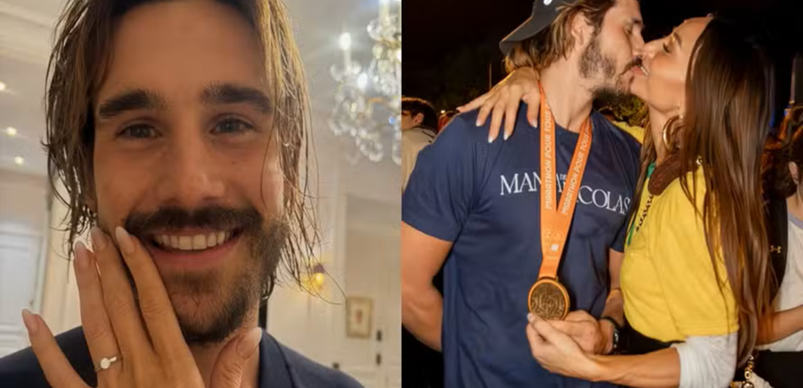 Nicolas Prattes celebra dois anos do pedido de casamento a Sabrina Sato e relembra maratona em Paris