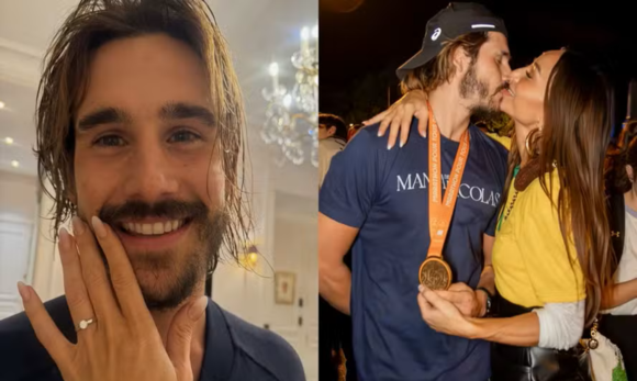 Nicolas Prattes celebra dois anos do pedido de casamento a Sabrina Sato e relembra maratona em Paris