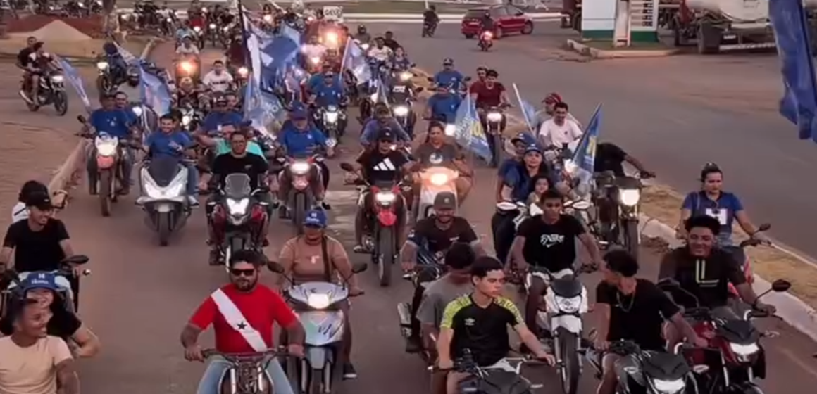Torrinho Torres participa de motociata em Santana do Araguaia