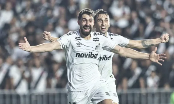 Santos atropela o Vasco por 3 a 0 em São Januário e deixa zona de rebaixamento