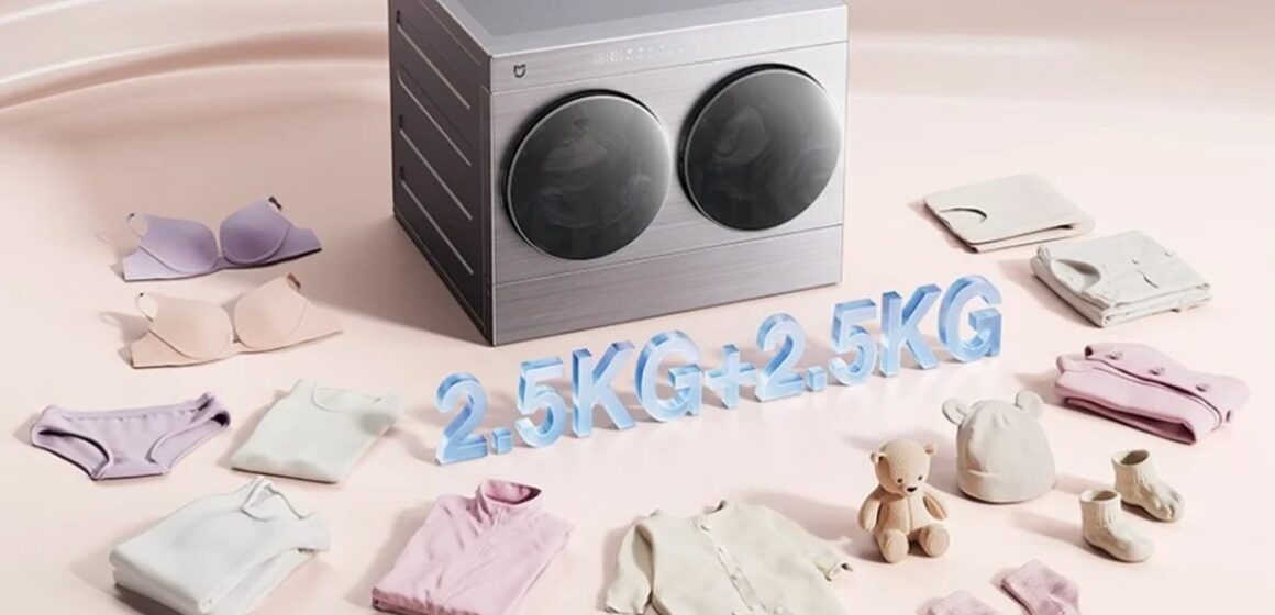 828247 Xiaomi lança máquina lava e seca compacta com dois compartimentos independentes