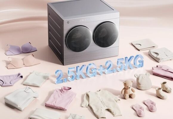 Xiaomi lança máquina lava e seca compacta com dois compartimentos independentes