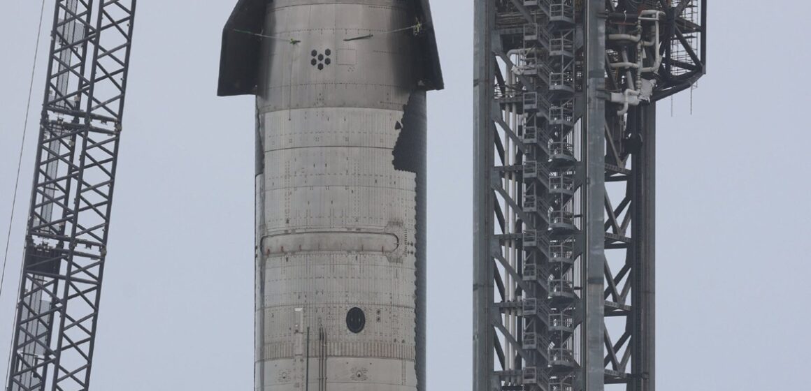 GBV8Sp4XAAAB1hF SpaceX testa Starship em missão com objetivo de alcançar a órbita terrestre