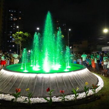 Parque 25 ganha chafariz com 10,8 mil litros e programação cultural no bairro do Marco, em Belém