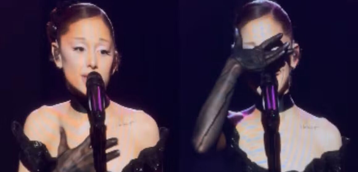 Ariana Grande se emociona durante último show antes de pausa na carreira