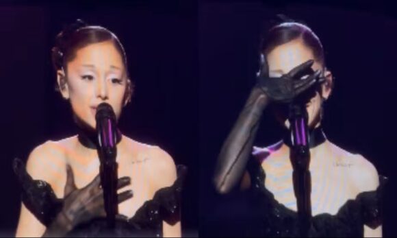 Ariana Grande se emociona durante último show antes de pausa na carreira