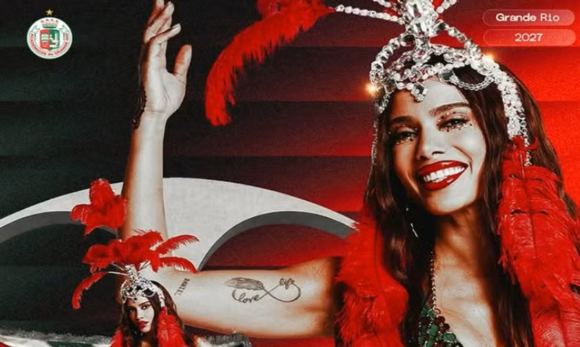Anitta é confirmada como rainha de bateria da Grande Rio para o Carnaval 2027
