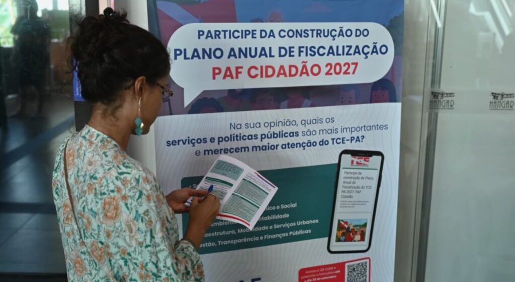 PAF Cidadão 2027 do TCE-PA ouve população durante a Feira do Livro
